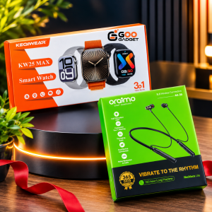 Kw 25 Max  - Oraimo Neckband Combo